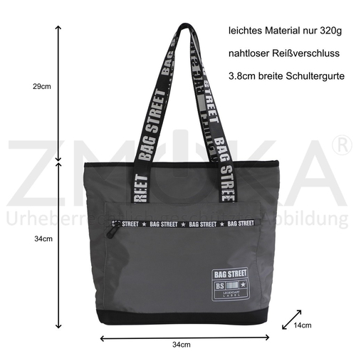 presented-by-ZMOKA-Bag-Street-leichter-Damen-Shopper-Schultertasche-Handtasche-Grau-ProduktID-BGS-DHAT-2147-1-GY-img_alt_2