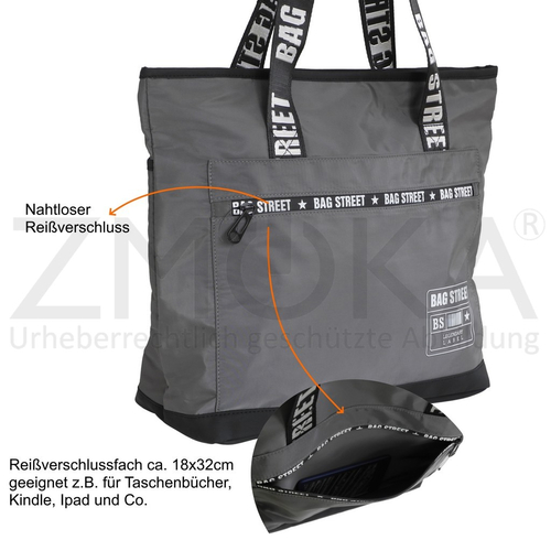 presented-by-ZMOKA-Bag-Street-leichter-Damen-Shopper-Schultertasche-Handtasche-Grau-ProduktID-BGS-DHAT-2147-1-GY-img_alt_3