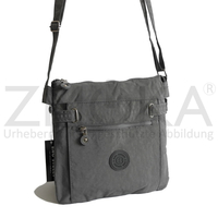 Bag Street - Uni Crossbody Bag Stofftasche Umhngetasche Schultertasche - Grau
