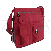 Bag Street - Damen Herren Messengerbag Stofftasche Umhngetasche - Rot
