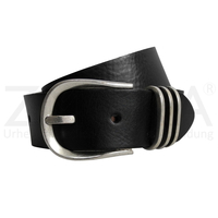 Tom Tailor - Leder Damen Grtel Womans Belt - Schwarz  90 cm