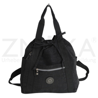 Bag Street - leichte Damen Rucksackhandtasche Freizeittasche - Schwarz