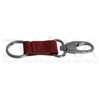Branco - Leder Schlüsselkarabiner Schlüsselringe - Rot