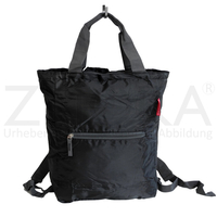 Bag Street - leichte Uni Rucksackhandtasche Mehrzweckrucksack - Schwarz
