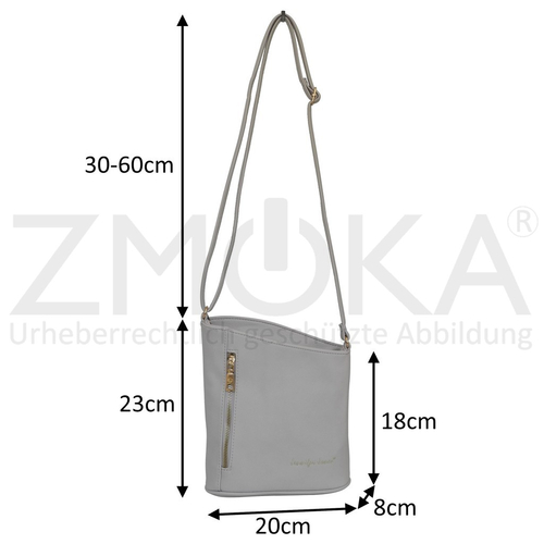 presented-by-ZMOKA-Jennifer-Jones-Damen-Umhaengetasche-Schultertasche-Handtasche-Hellgrau-ProduktID-JJO-DHAT-3107-GYL-img_alt_2