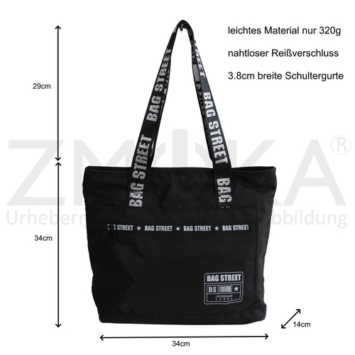presented-by-ZMOKA-Bag-Street-leichter-Damen-Shopper-Schultertasche-Handtasche-Schwarz-ProduktID-BGS-DHAT-2147-1-BK-img_alt_2