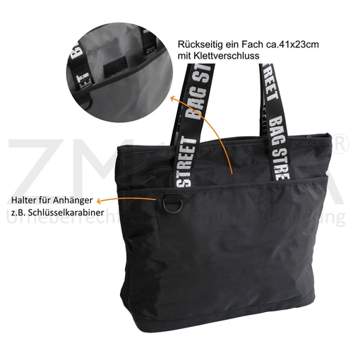 presented-by-ZMOKA-Bag-Street-leichter-Damen-Shopper-Schultertasche-Handtasche-Schwarz-ProduktID-BGS-DHAT-2147-1-BK-img_alt_4