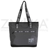 Bag Street - leichter Damen Shopper Schultertasche Handtasche - Grau