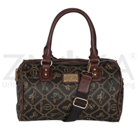 Giulia Pieralli - Damen Bowlingtasche  Handtasche  Umhngetasche - Kaffee Braun