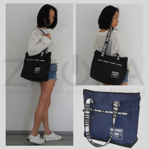 presented-by-ZMOKA-Bag-Street-leichter-Damen-Shopper-Schultertasche-Handtasche-Navy-ProduktID-BGS-DHAT-2147-1-NV-img_alt_7