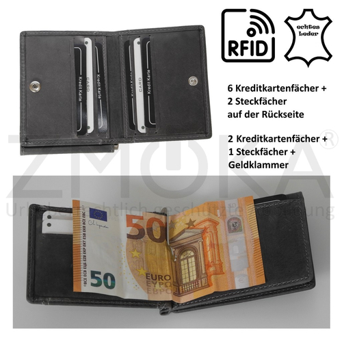 presented-by-ZMOKA-Wild-Things-Only-RFID-safe-Leder-Geldklammer-Geldboerse-Grau-ProduktID-WTO-HGB-5516N-GY-img_alt_5