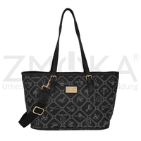 Giulia Pieralli - Damen Handtasche Schultertasche Umhngetasche - Schwarz Grau