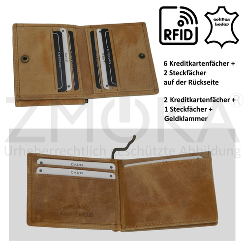 presented-by-ZMOKA-Wild-Things-Only-RFID-safe-Leder-Geldklammer-Geldboerse-Natur-ProduktID-WTO-HGB-5516N-NA-img_alt_5